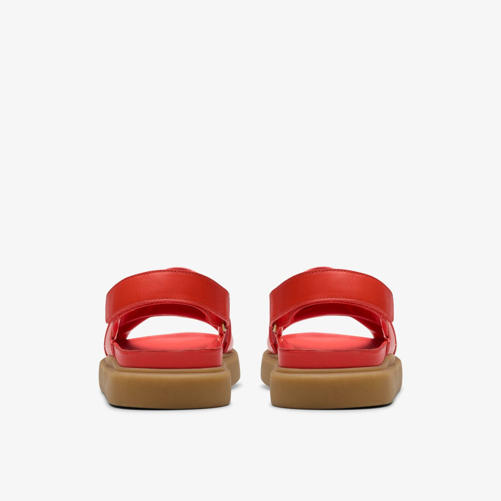 Aristella Sun Bright Red Leather | Clarks