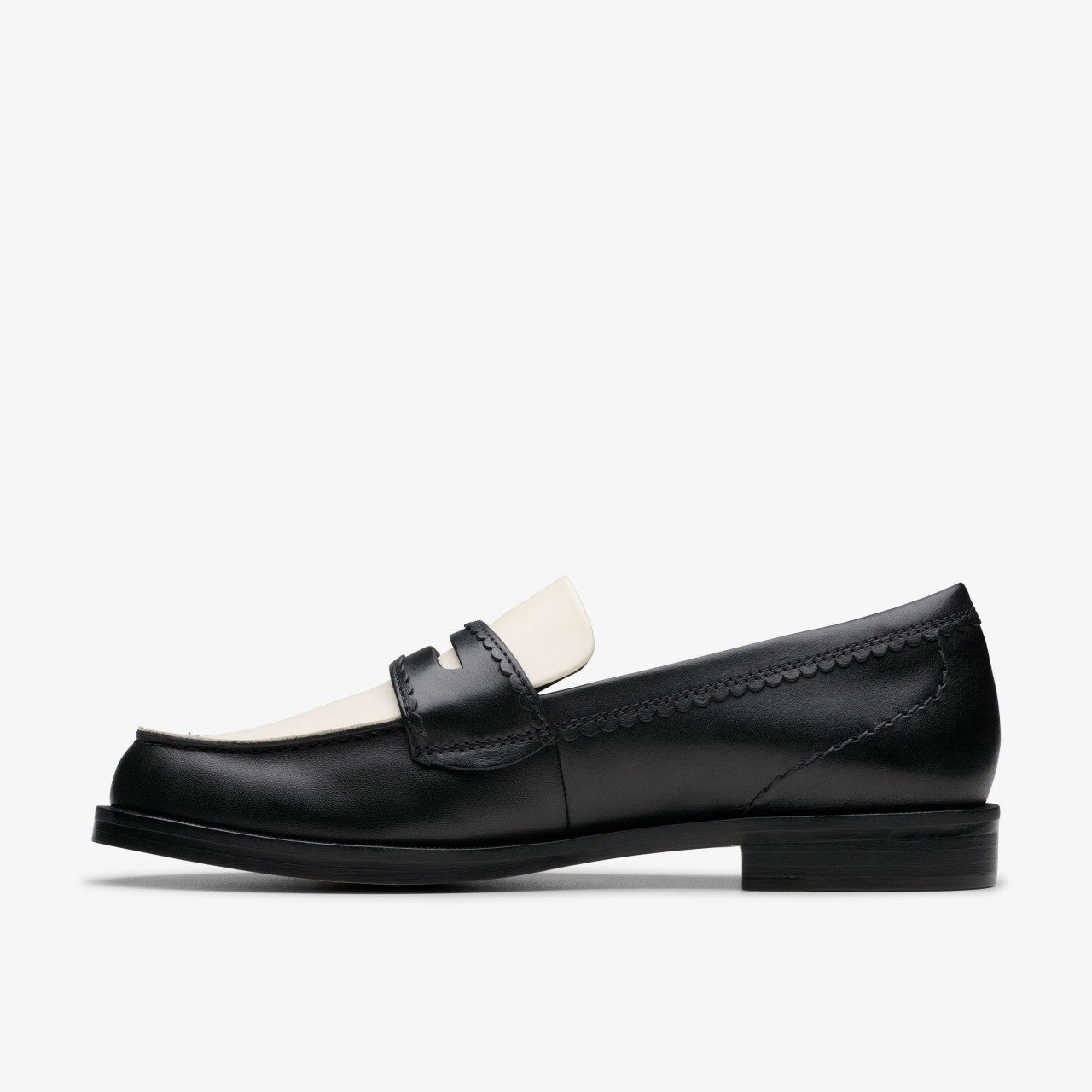 Straven Edge Black Combination Leather | Clarks US