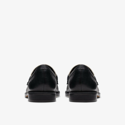 Straven Edge Black Combination Leather | Clarks US
