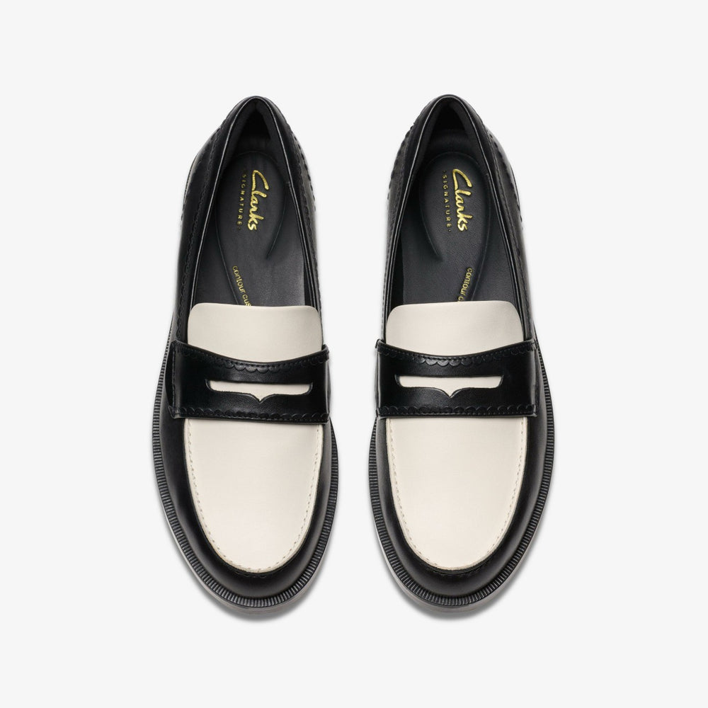 Straven Edge Black Combination Leather | Clarks US