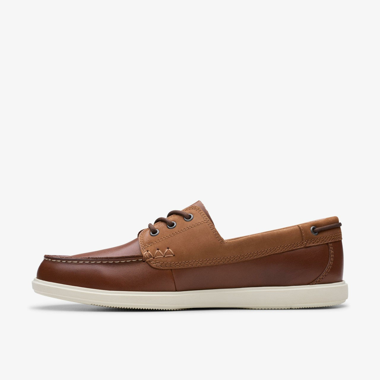 Bratton Boat Dark Tan Leather | Clarks For Sale