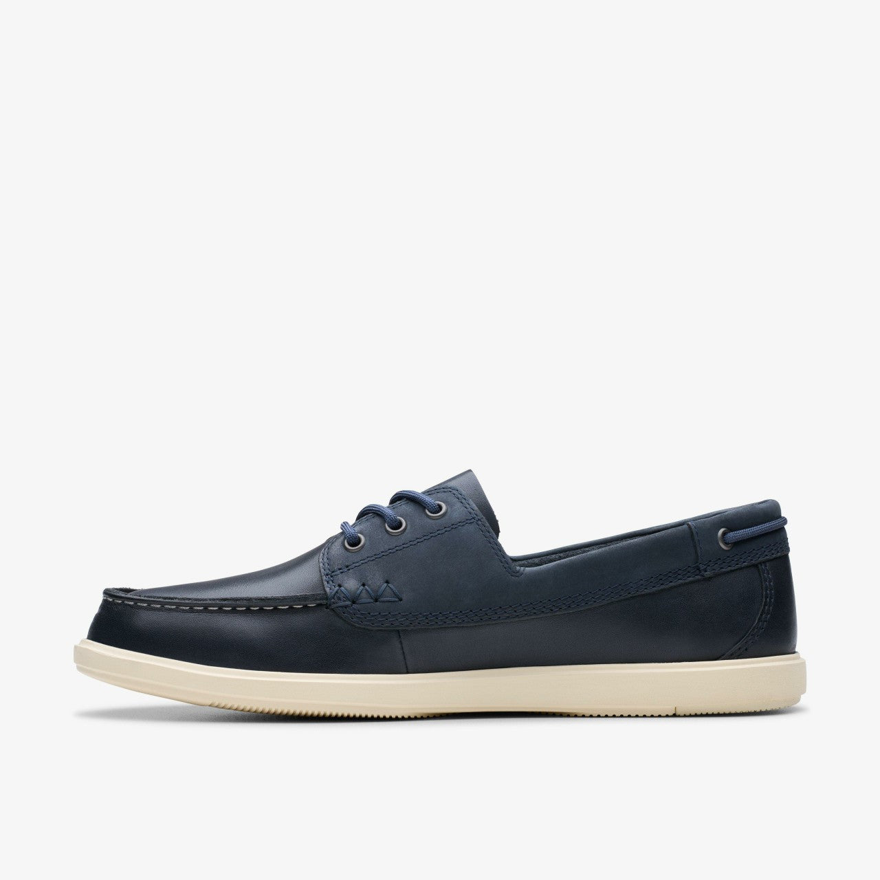Bratton Boat Navy Leather | Clarks Onsale