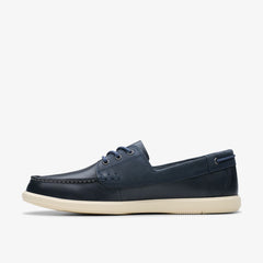 Bratton Boat Navy Leather | Clarks Onsale