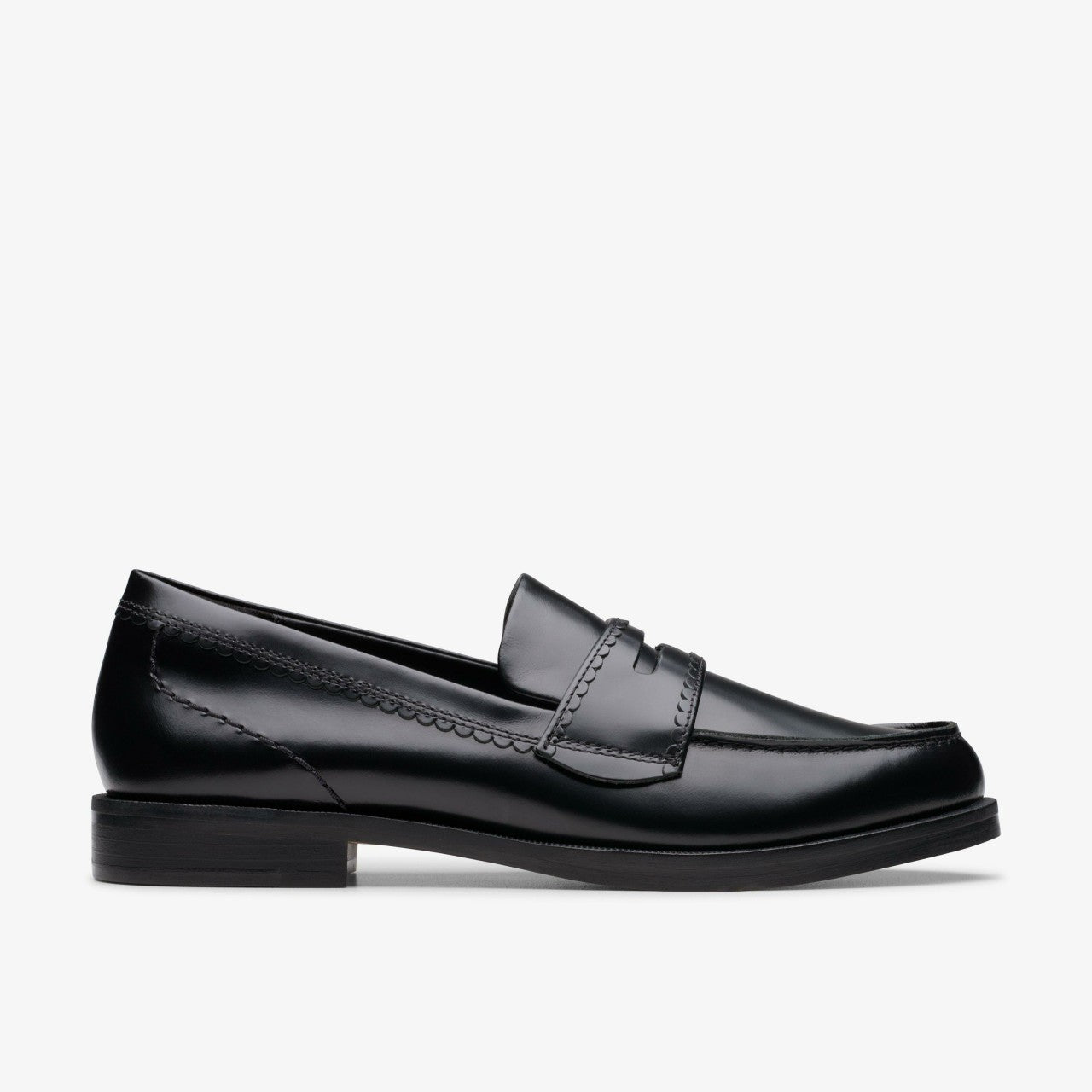 Straven Edge Black Leather | Clarks Onsale