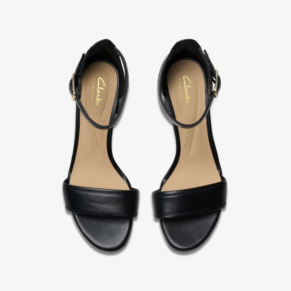 Ezoria Mae Black Leather | Clarks Onsale