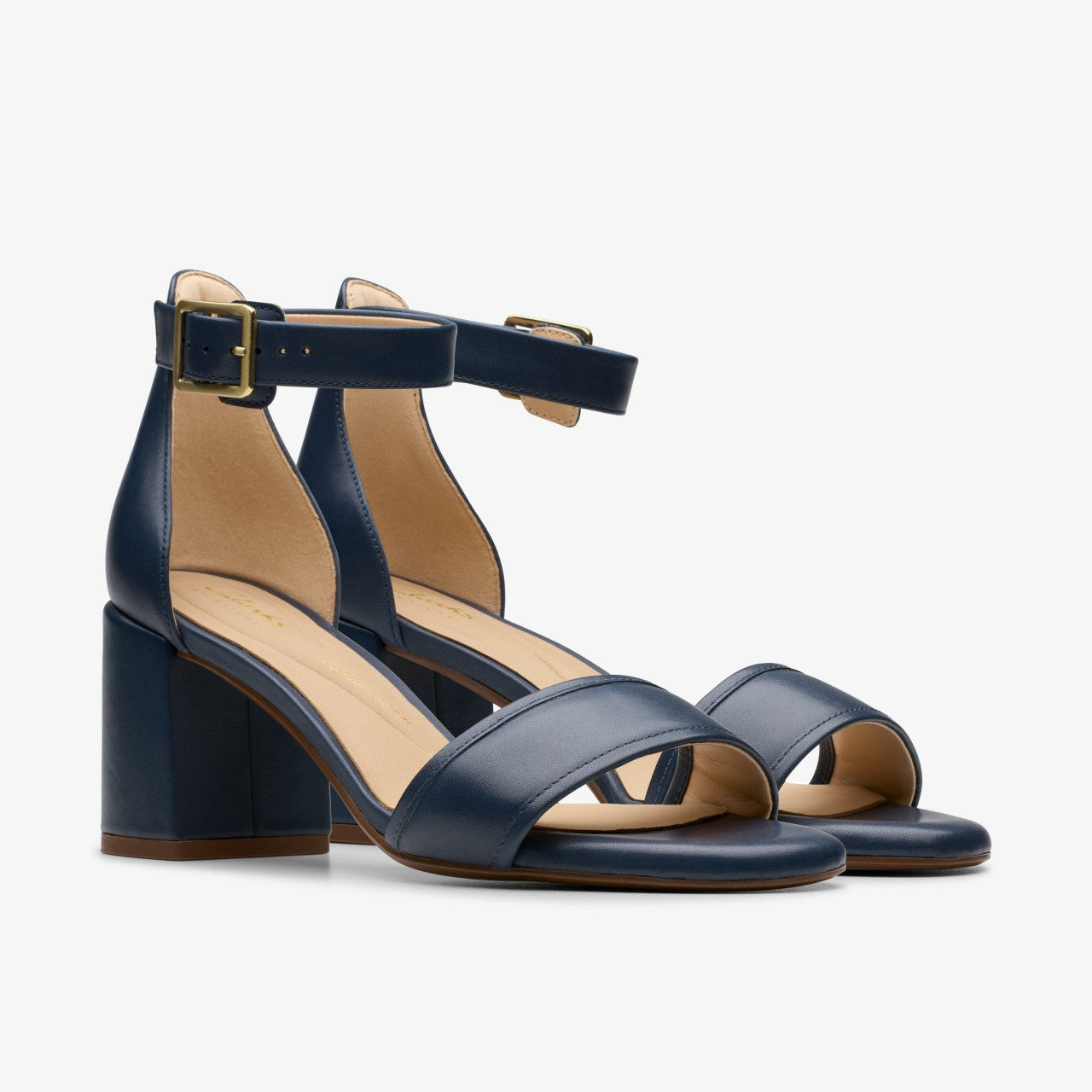 Ezoria Mae Navy Leather | Clarks