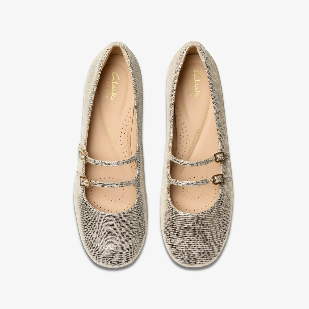 Daiss 30 Shine Champagne Interest | Clarks