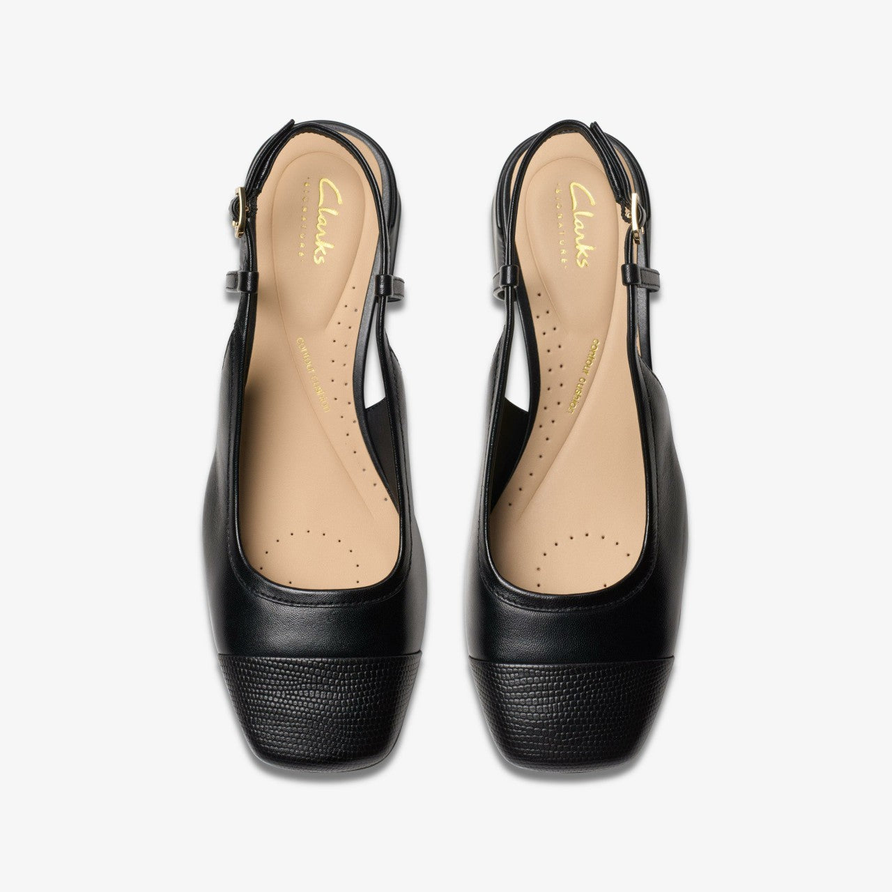 Nyta 45 Sling Black Combination Leather | Clarks For Sale