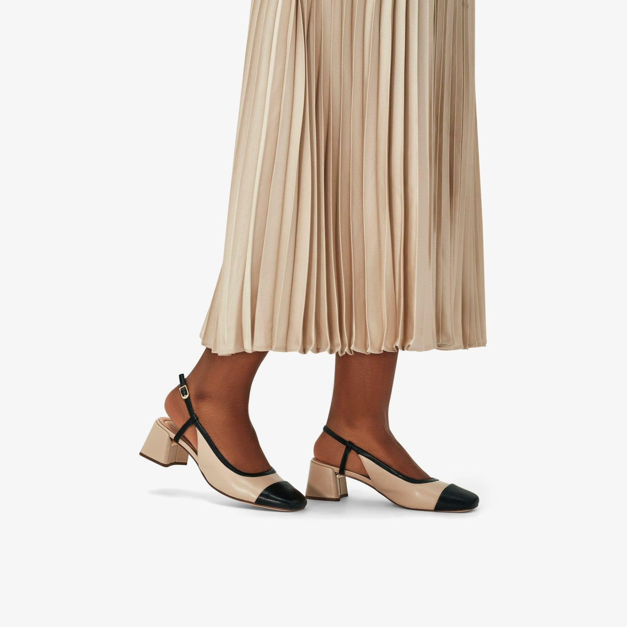 Nyta 45 Sling Sand Combination Leather | Clarks US
