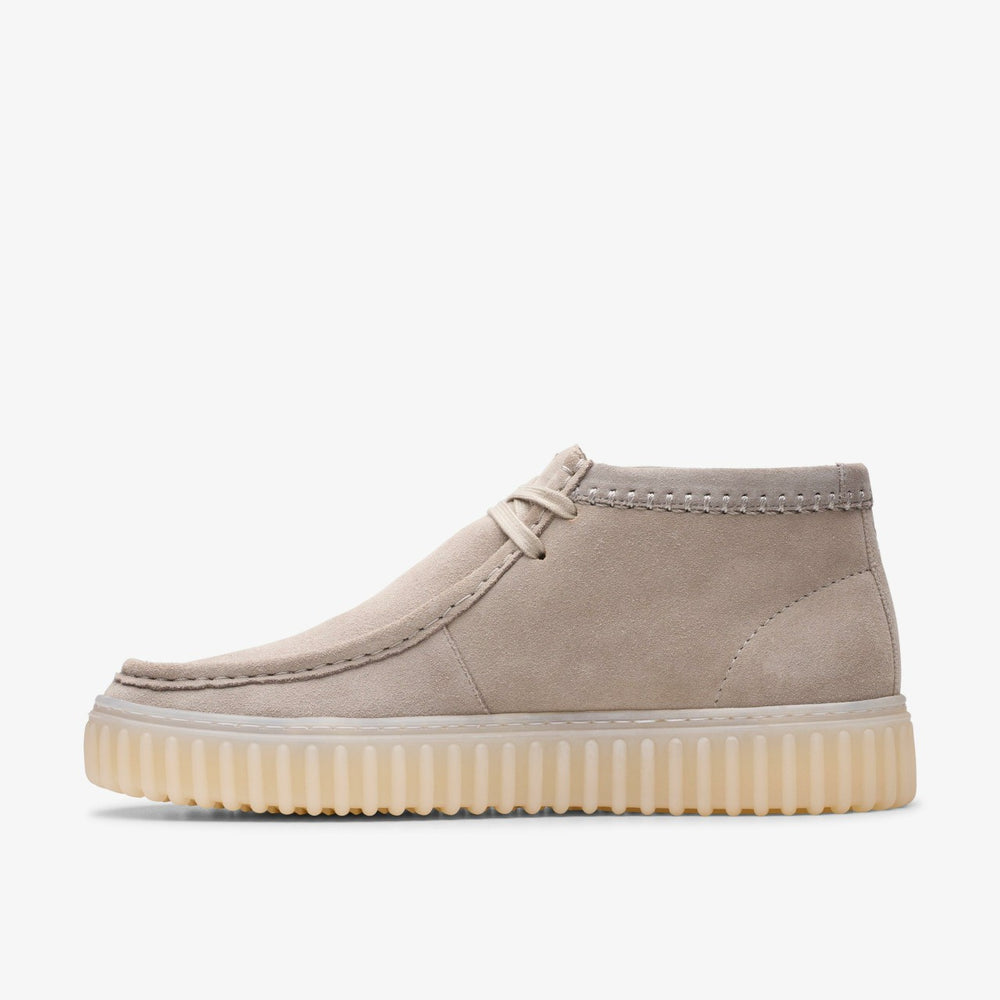 Torhill Hi Light Grey Suede | Clarks US