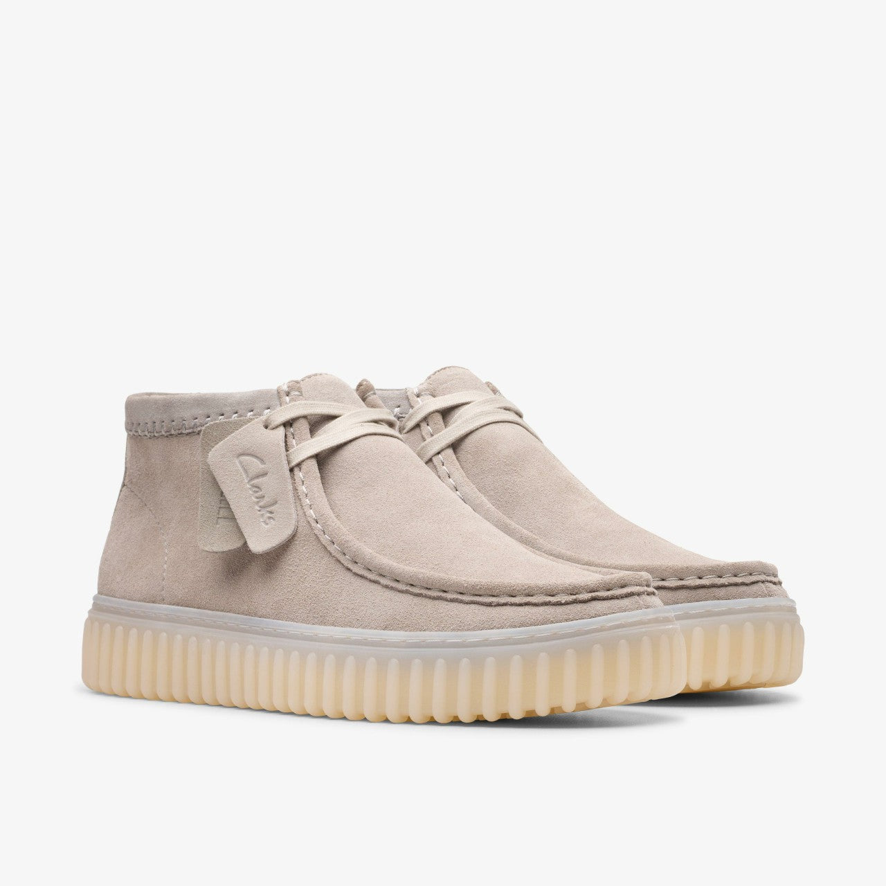 Torhill Hi Light Grey Suede | Clarks US