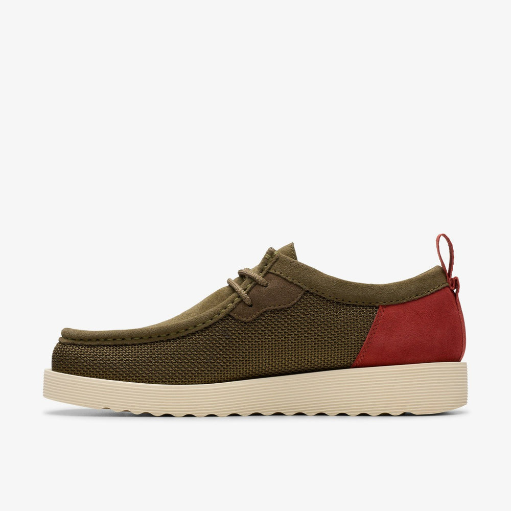 Wallabee FTR 2 Lo Olive Combination | Clarks Onsale
