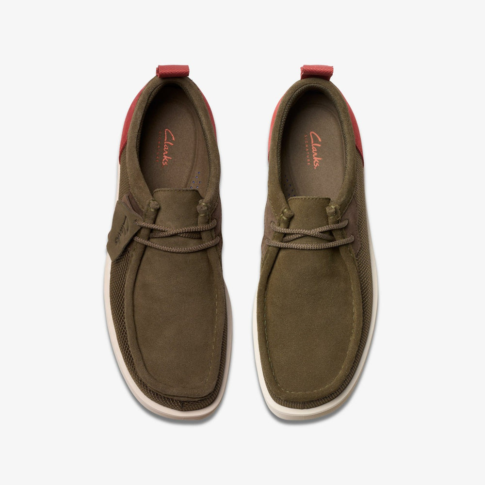 Wallabee FTR 2 Lo Olive Combination | Clarks Onsale