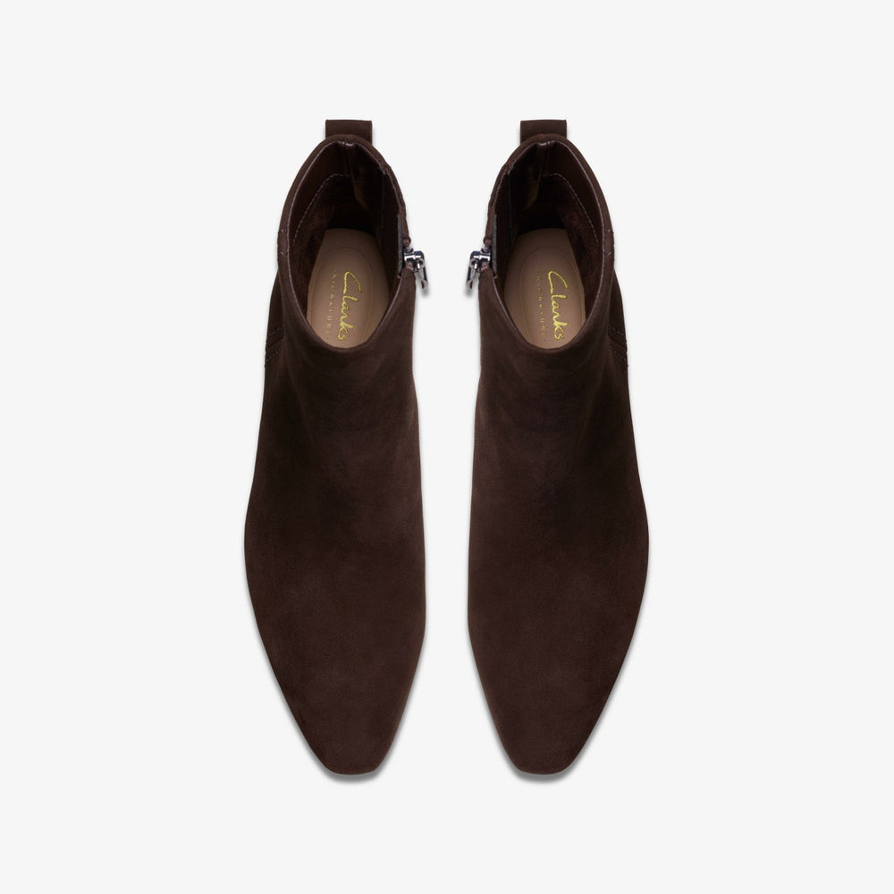 Edina Up Dark Brown Suede | Clarks For Sale