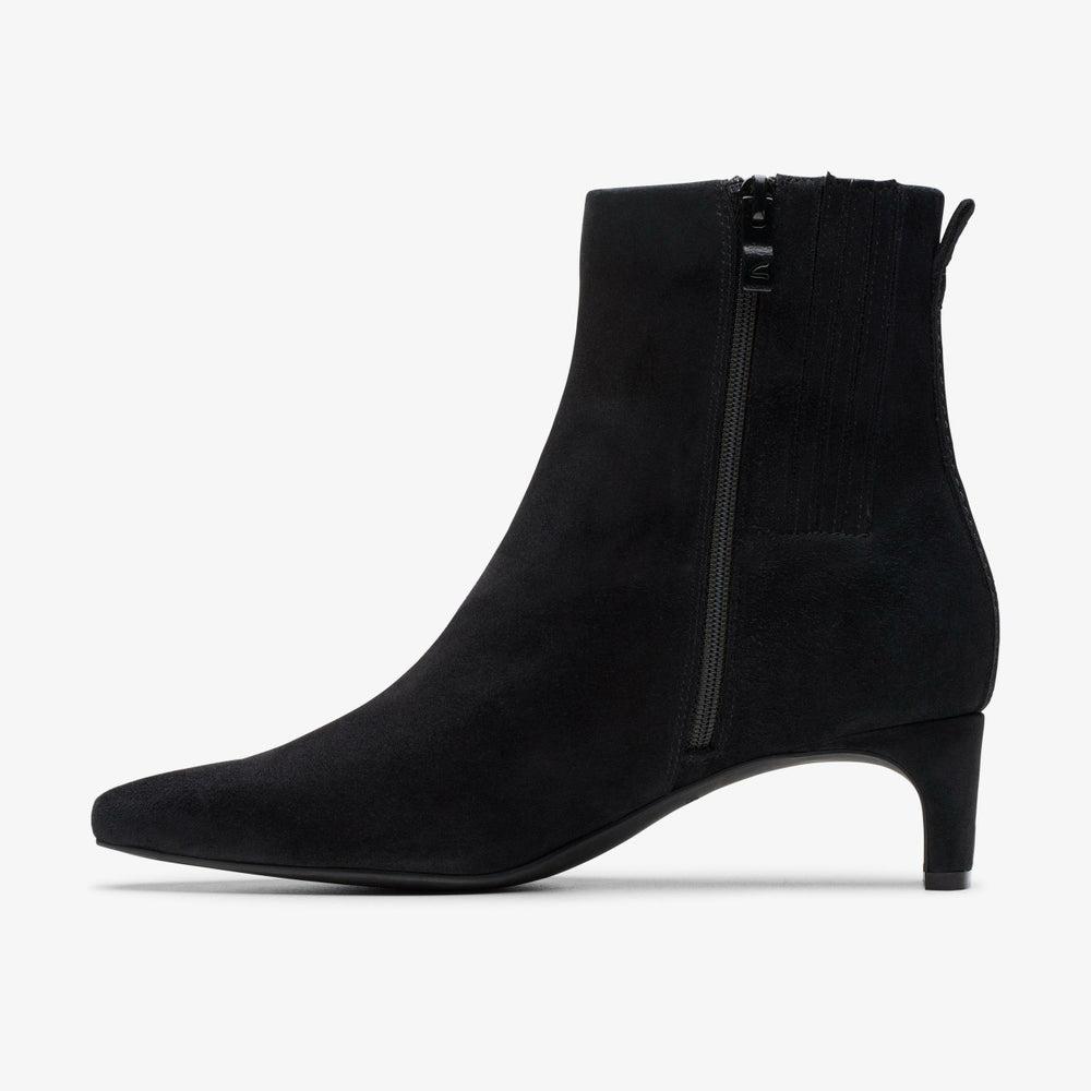 Edina Up Black Suede | Clarks US