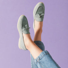 Narini Edge Light Green Suede | Clarks Discount