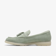 Narini Edge Light Green Suede | Clarks Discount