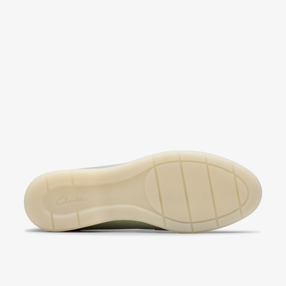 Narini Edge Light Green Suede | Clarks Discount