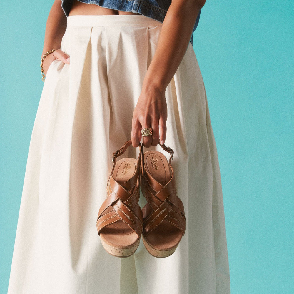 Sabina Sling Tan Leather | Clarks Onsale