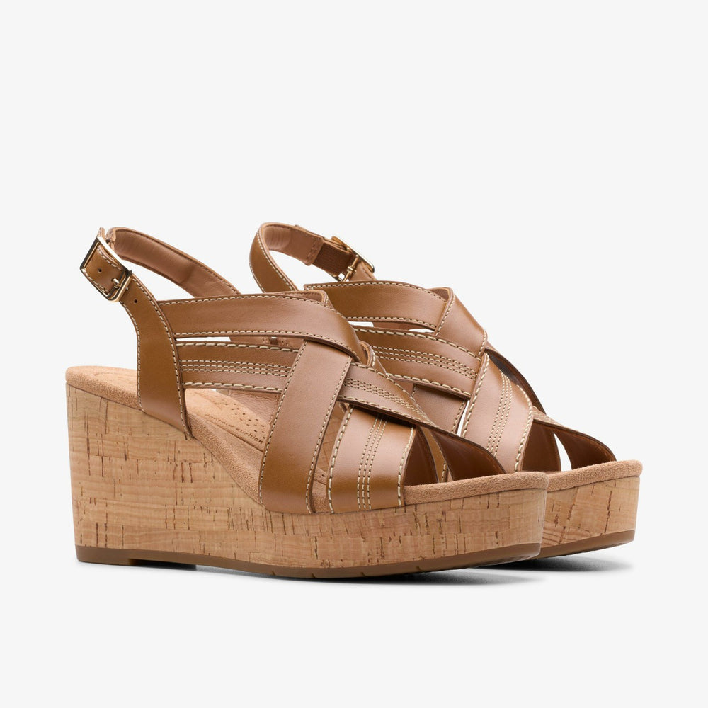 Sabina Sling Tan Leather | Clarks Onsale