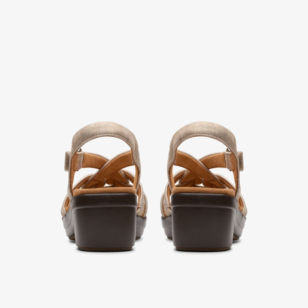 Tuleah Cross Metallic Leather | Clarks