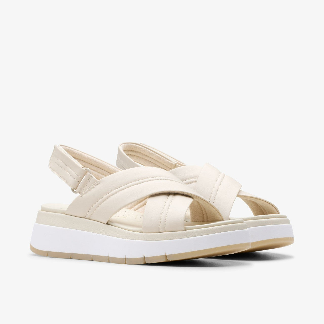 Tuscan Cross Cream Leather | Clarks Onsale