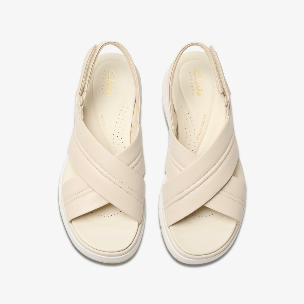 Tuscan Cross Cream Leather | Clarks Onsale