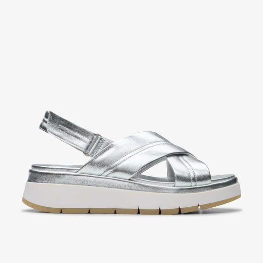 Tuscan Cross Silver Leather | Clarks For Sale
