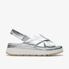 Tuscan Cross Silver Leather | Clarks For Sale