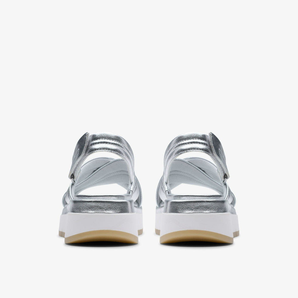 Tuscan Cross Silver Leather | Clarks For Sale