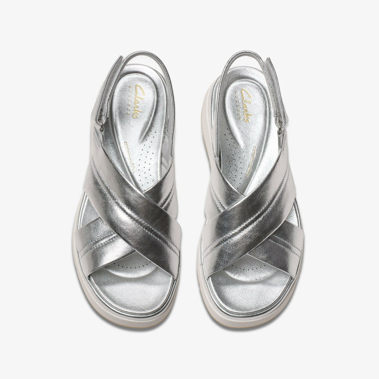 Tuscan Cross Silver Leather | Clarks For Sale