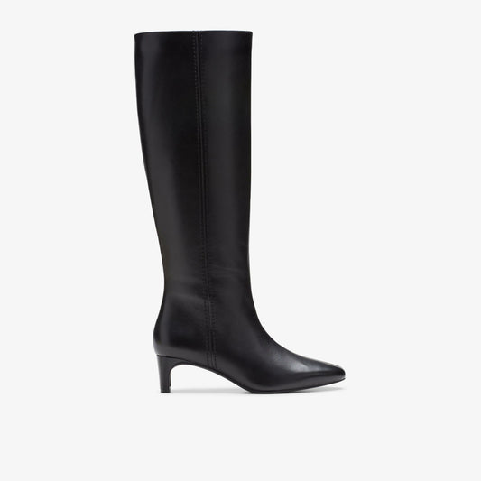 Edina Tall Black Leather | Clarks Onsale