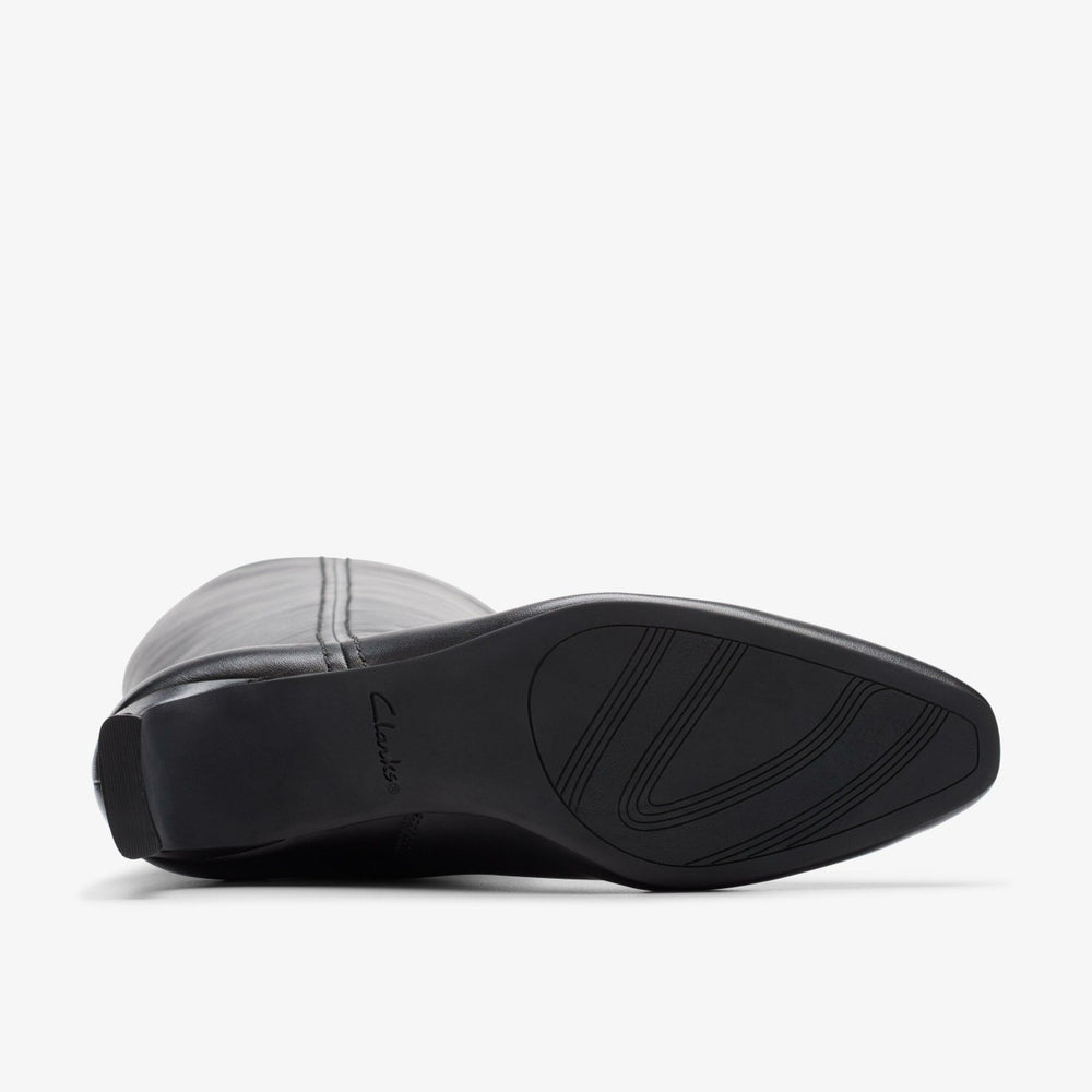 Edina Tall Black Leather | Clarks Onsale