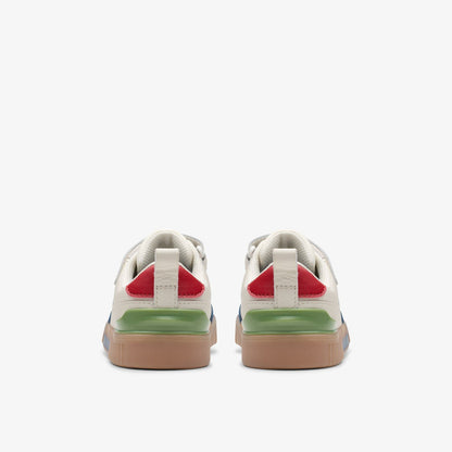 Oslo Vibe Kid White/Blue | Clarks Sale