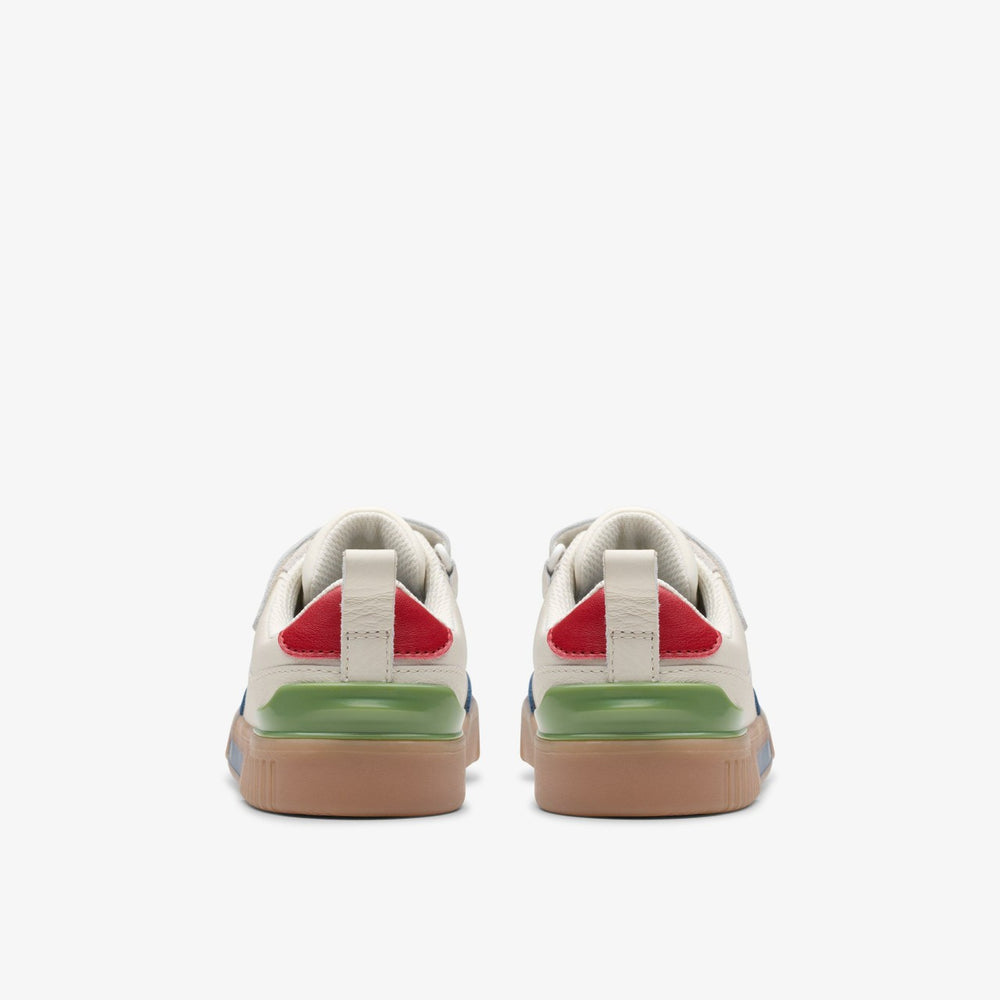 Oslo Vibe Kid White/Blue | Clarks Sale