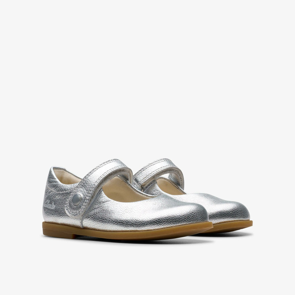 Drew Tap Toddler Silver Metallic | Clarks Onsale