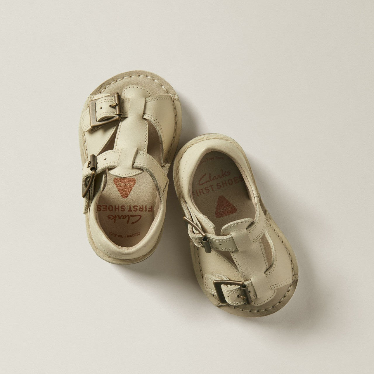 Playsun RF Toddler Off White Leather | Clarks Sale