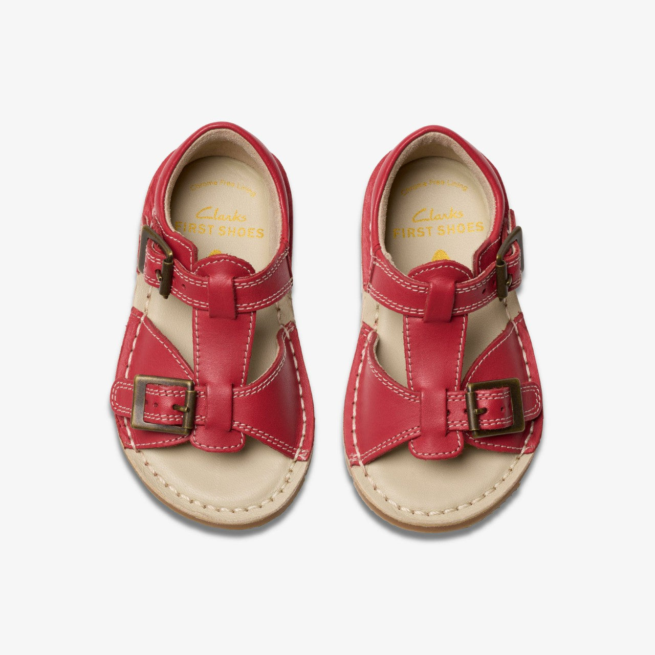 Playsun Toddler Red Leather | Clarks Onsale