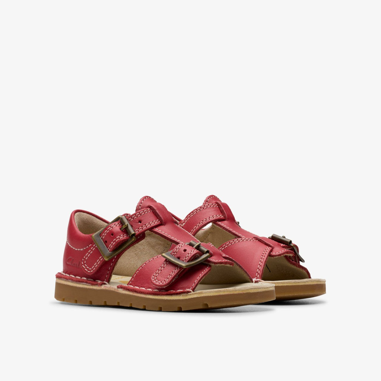 Playsun Toddler Red Leather | Clarks Onsale