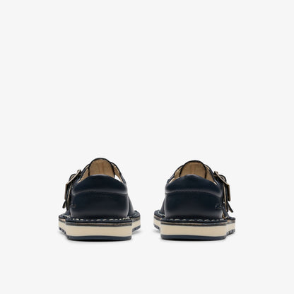 Playsun Toddler Navy Leather | Clarks