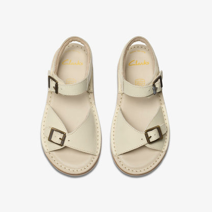 Playsun Kid Off White Leather | Clarks Sale