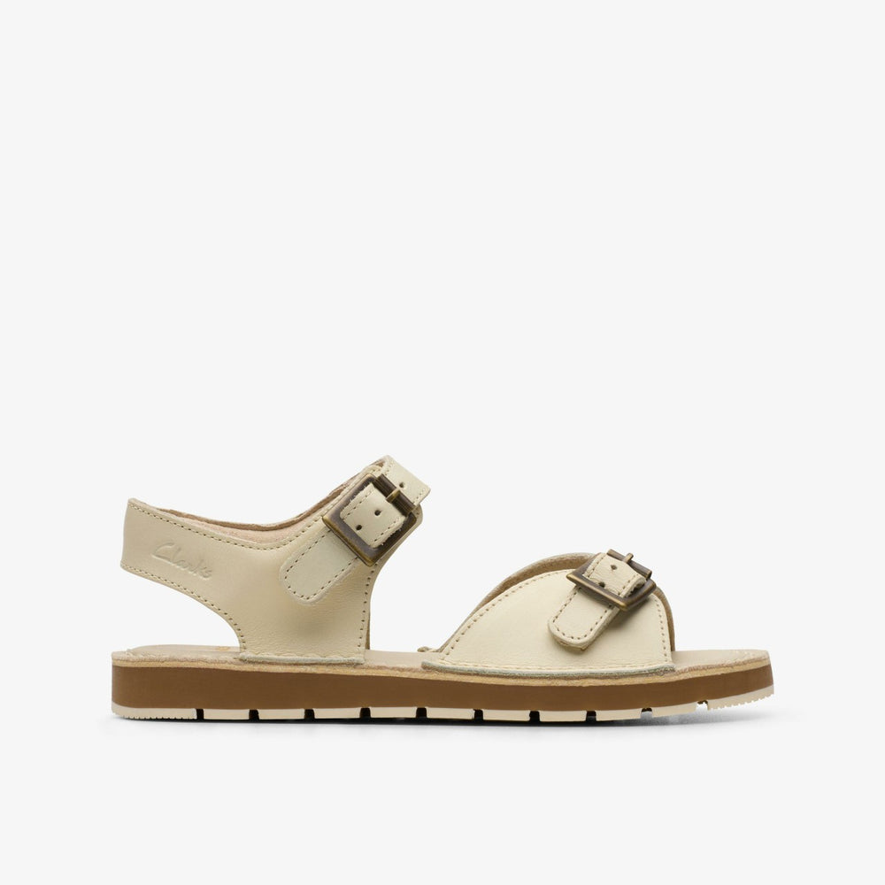 Playsun Kid Off White Leather | Clarks Sale