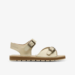 Playsun Kid Off White Leather | Clarks Sale