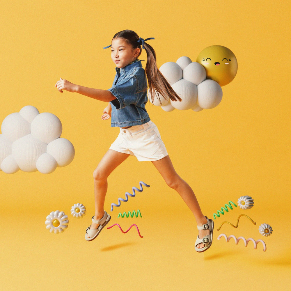 Playsun Kid Off White Leather | Clarks Sale