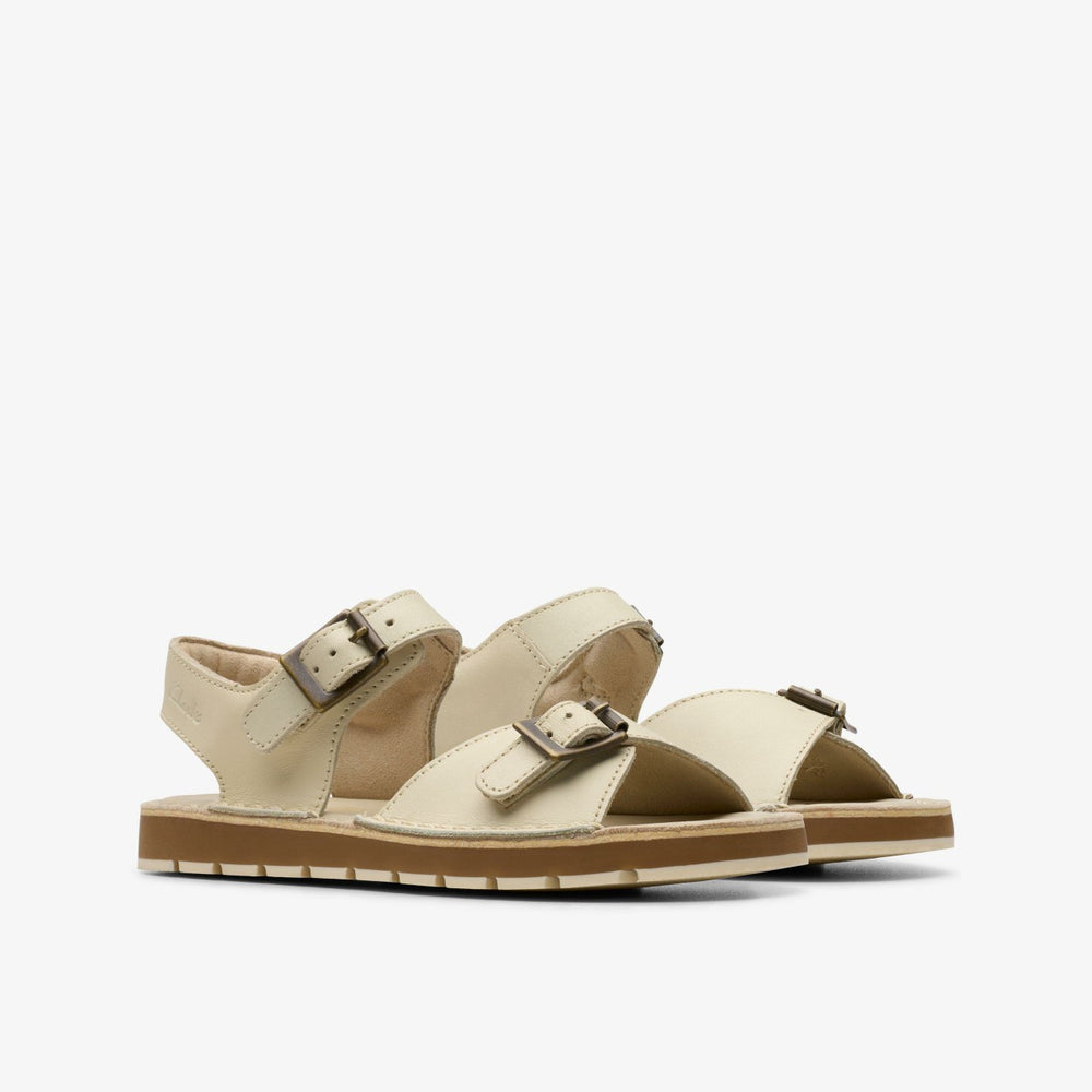 Playsun Kid Off White Leather | Clarks Sale