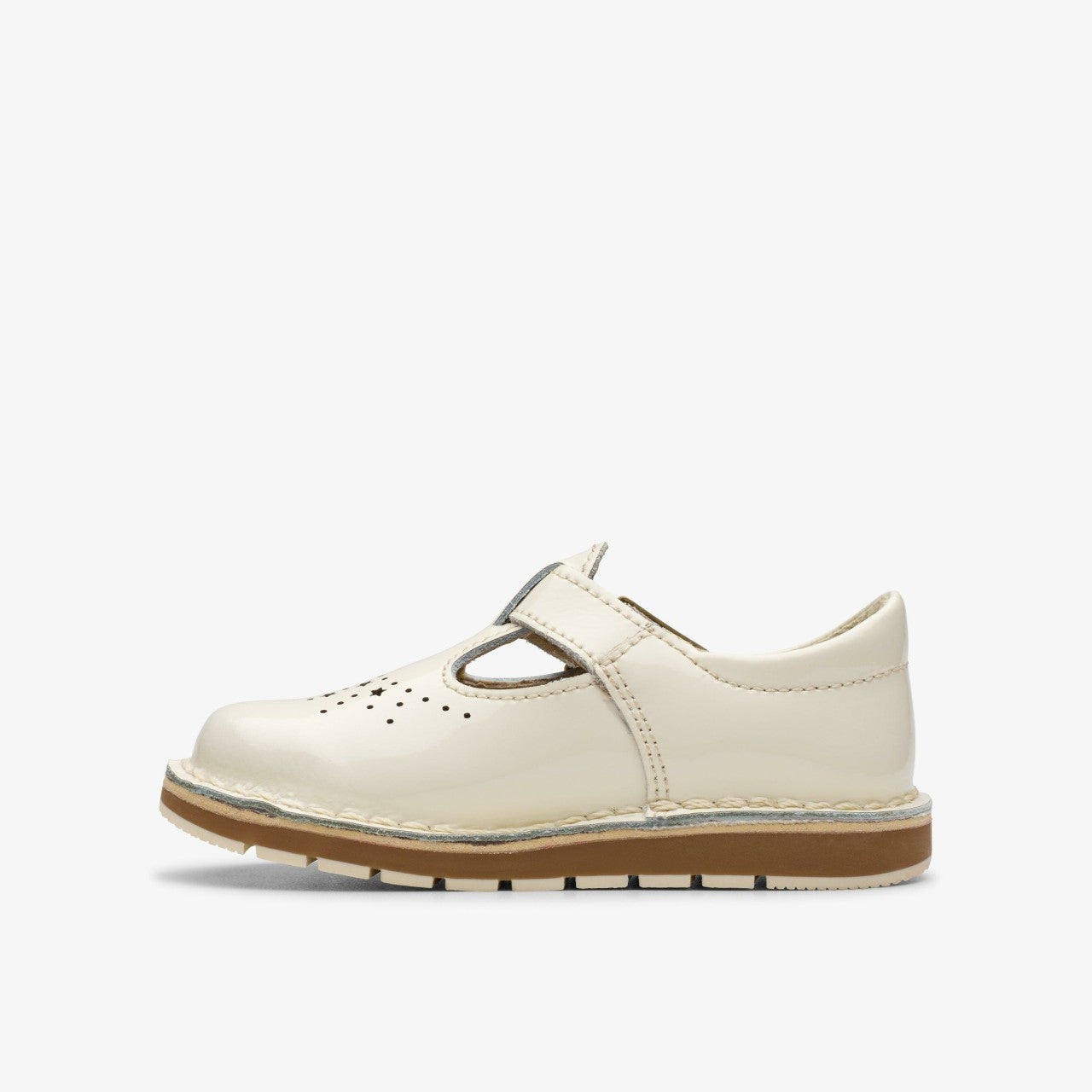 Joyful Skip Toddler White Patent | Clarks US