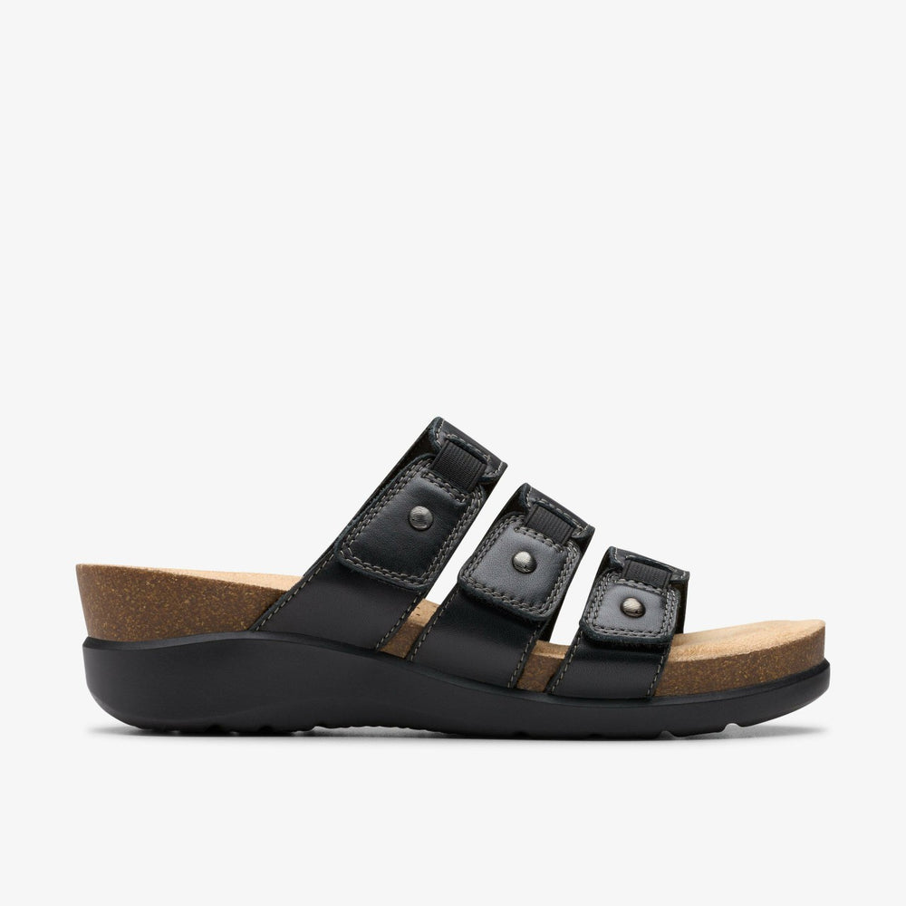 Calenne Lily Black Leather | Clarks