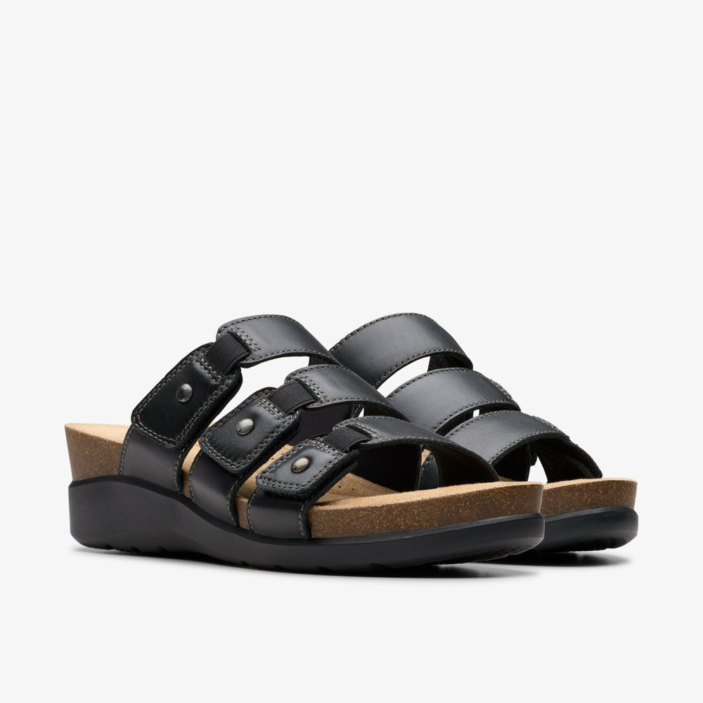 Calenne Lily Black Leather | Clarks