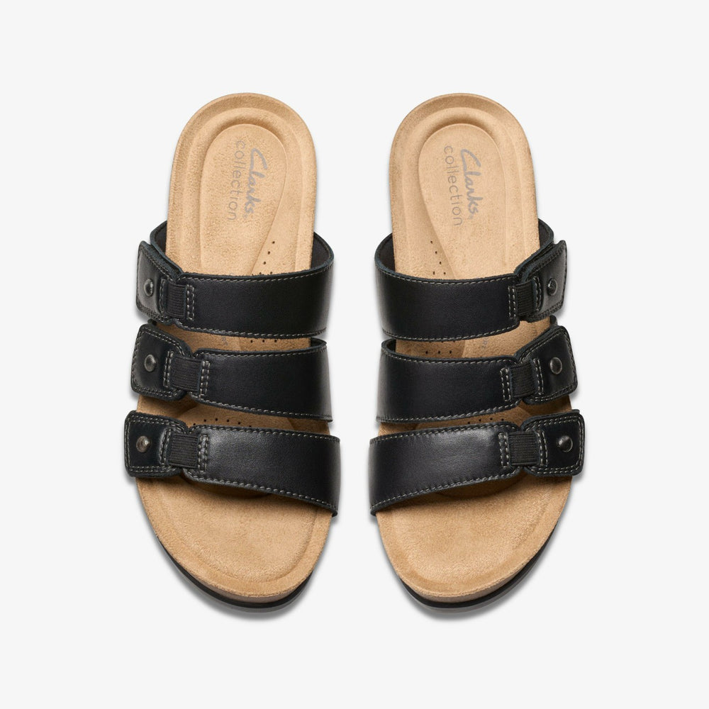 Calenne Lily Black Leather | Clarks