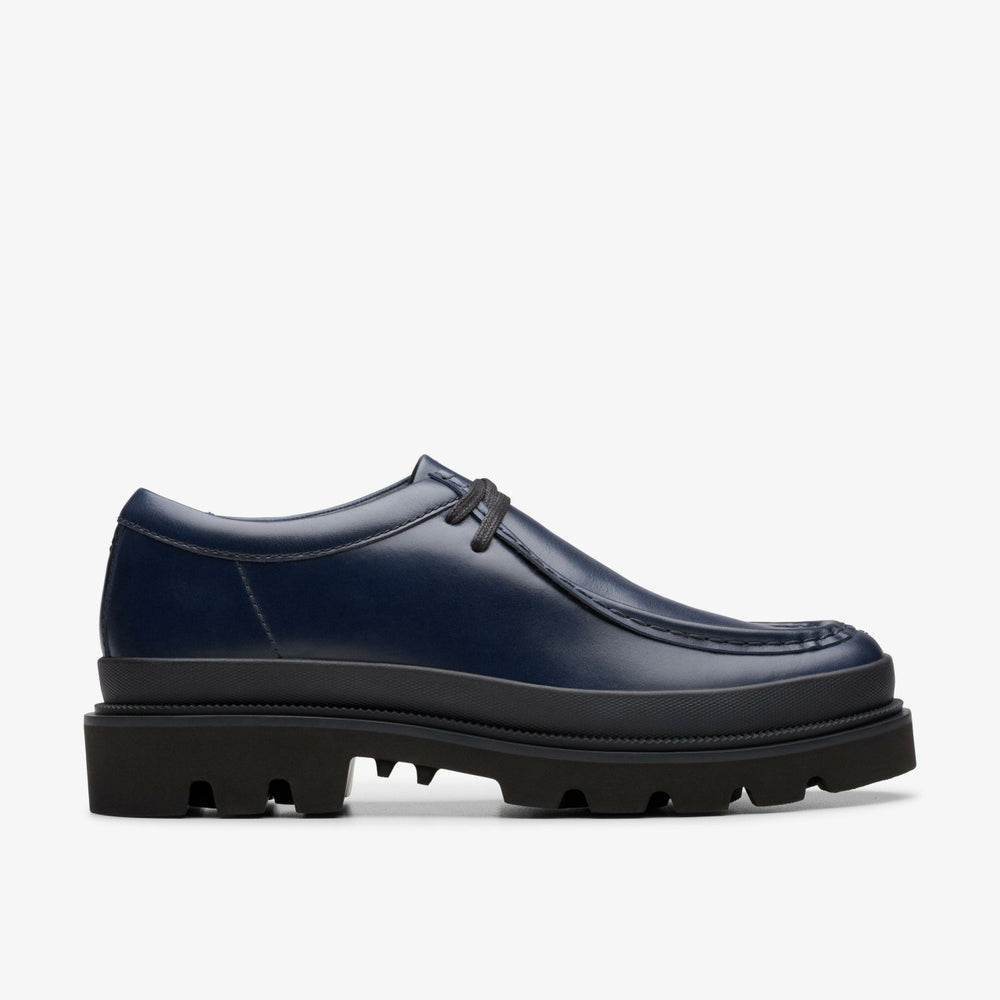Badell Seam Navy Leather | Clarks US